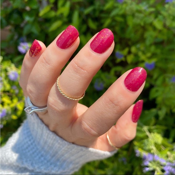 *Retired* Color Street: All Fired Up Red Orange Gold Glitter Fall Christmas - Picture 2 of 16